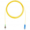 Шнур оптический монтажный (пигтейл), SC/UPC-FC/APC, OS2, нг(А)-HF, желтый, 3,0 м
