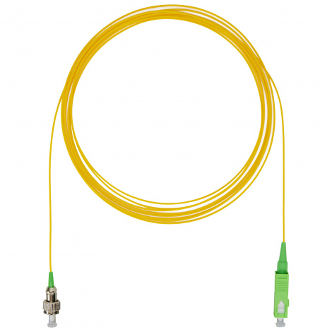Шнур оптический монтажный (пигтейл), FC/APC-FC/APC, OS2, нг(А)-HF, желтый, 3,0 м