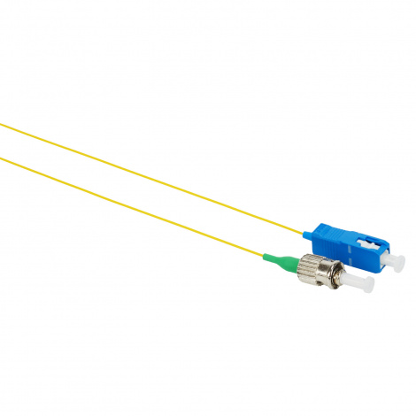 Шнур оптический монтажный (пигтейл), SC/UPC-ST/APC, OS2, нг(А)-HF, желтый, 3,0 м