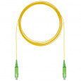 Шнур оптический монтажный (пигтейл), SC/APC-SC/APC, OS2, нг(А)-HF, желтый, 3,0 м
