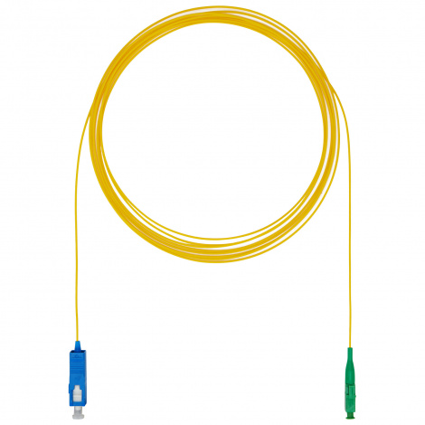 Шнур оптический монтажный (пигтейл), SC/UPC-LC/APC, OS2, нг(А)-HF, желтый, 3,0 м